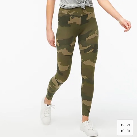 NWT J. Crew Printed full-length everyday leggings Camo - Picture 2 of 8